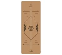 Thickened Rubber Soft Cork Exercise Mat With Printed Alignment Lines For Fitness Training Yoga for Summer Exercise