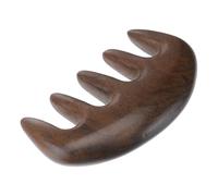 Thickened Sandalwood Massage Comb with Five Wide Teeth Scalp Massager