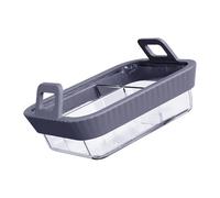 Thickened Seamlessly Glass Baking Pan with Handle 1/2 / 3-Cell for Air Frying Pan Microwave Oven and Steamer Kitchen Cooking Equipment