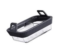 Thickened Seamlessly Glass Baking Pan with Handle 1/2 / 3-Cell for Air Frying Pan Microwave Oven and Steamer Kitchen Cooking Equipment
