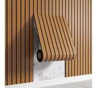 Thickened Self Adhesive Wooden Grid Pattern Wallpaper Easy DIY Peel and Stick