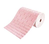 Thickened SelfAdhesive 3D Brick WallpaperPink Decorative Wall Covering for Bedroom & Living Room 0.7m x 5m (2.29ft x 16.4ft) Easy Peel & Stick Home Decor
