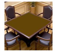 Thickened Silent Square Mahjong Tablecloth Hand Washing Cloth Pad Anti-slip Poker Table Mat Modern Simple Sle Home Fabric for Desktop Games(Khaki,RUBBER_70*70CM)