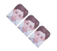 Thickened Soft PET Material, Clear Pattern Reusable A4 Size 3pcs Face Painting Exercise Board, Easy to Carry, Improve Skills with, For Face Painting Practice, And Facial Makeup