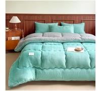 Thickened Soft Winter Quilt, Fluffy Plush Comforter, Breathable Warmth, Double-Sided Fleece Velvet Blanket, Milk Velvet & Wool-Like Fabrics, Gray, 200x230cm (3kg)