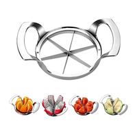 Thickened Stainless Steel Apple Slicer and Corer, Apple Cutter, Divider, Fruit Slicer, Fruit Cutter, Easy to use, time-Saving, Labor-Saving, Suitable for Apples, Pears, Oranges (6-Blades)