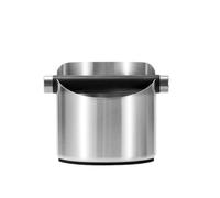 Thickened Stainless Steel Coffee Grounds Bucket, Anti 12 * 12cm Rubber Stainless Steel Thickened Suitable for Kitchen and Home Longevity and Reliability in Daily use (A)