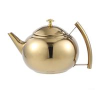 Thickened Stainless Steel For Teapot with Stainless Steel Filter Screen, Rust Resistant and Timeless Design (gold)