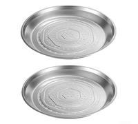 Thickened Stainless Steel Steamer Insert Set of 2 32/36 cm | Made of thick stainless steel with even heat distribution, stackable and easy to clean