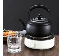 Thickened Stainless Steel Teapot with Filter for Brewing Loose Tea Leaves Suitable for Professional Use and Home Entertaining (Black)