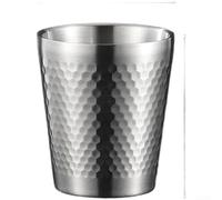 Thickened Stainless Steel Vacuum Insulated Dual Wall Hammered Tumbler Mug for Hot Coffee and Cold For Beer with Construction (C)