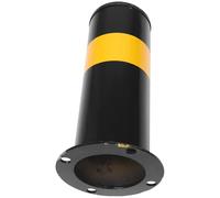 Thickened Steel Pipe Safe Ber Post 30Cm Fixed Roadside Parking Stop Column with Black Yellow Warning Stripes for Driveway & Ga Parking Safe