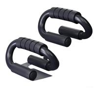 Thickened Steel Push Up Bars with S Shape Structural Design for Safe For Home Workouts Non Slip Sweat Absorbing Foam Handles Wrist Strain Reduction (2pcs)