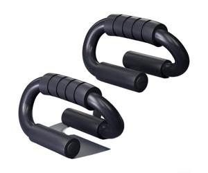 Thickened Steel Push Up Bars with S Shape Structural Design for Safe For Home Workouts Non Slip Sweat Absorbing Foam Handles Wrist Strain Reduction (2pcs)