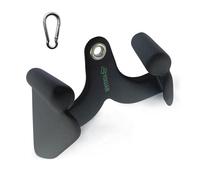 Thickened Steel Wide Grip Lat Pulldown Attachments V Bar, Close Grip Lat Pull Down Bar Double D Row Handle Tricep Press Down Bar Cable Machine Accessories, Cable Back Attachments for Home Gym