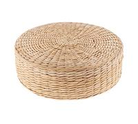 Thickened Straw Woven Meditation Cushion for Kids - 30x30x10cm - Handcrafted Japanese Style Seat Pad for Home Decoration - Direct Sale on Amazon UK