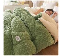 Thickened Super Soft Insulation Hibiscus Winter Quilt, Double-Sided Lamb Cashmere Comforter Core, Tower Hibiscus Winter Quilt for Winter Double Bed,7,200x230cm