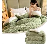 Thickened Super Soft Insulation Hibiscus Winter Quilts,New Breathable Tower Velvet Quilt,Fluffy Double-Sided Cashmere Quilt, Soft Warm Thicken Shearling Blanket,E,240 * 220 cm/94.4 * 86.6 in