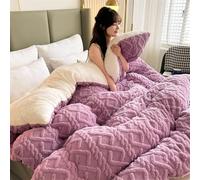 Thickened Super Soft Quilt, Double-Sided Warm Duvet, Breathable Fluffy Plush Comforter, Modern Comfortable Cotton Comforters, Skin-friendly Easy Care Solid Color