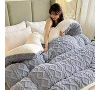Thickened Super Soft Quilt, Double-Sided Warm Duvet, Breathable Fluffy Plush Comforter, Modern Comfortable Cotton Comforters, Skin-friendly Easy Care Solid Color