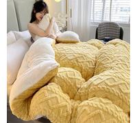 Thickened Super Soft Quilt, Double-Sided Warm Duvet, Breathable Fluffy Plush Comforter, Modern Comfortable Cotton Comforters, Skin-friendly Easy Care Solid Color