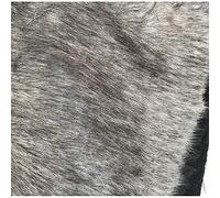 Thickened Synthetic Wolf Fur Fabric 160 x 50 cm, Upholstery Hairy Fabric Brown Soft for Clothing Decoration DIY Blanket Shaggy Light (Color: Dark Grey)