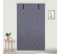 Thickened Thermal Insulated Door Curtain, Thermal Curtains for Winter 28" 32" 34" 36" 38" 42" 48" 64" 70" 72" 80" Width Closure Door Insulation kit for Doorway/Attic Doors(Gray,85 x 220 cm)