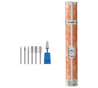 Thickened Toenail Nail Wireless Four Speed Electric Nail Thickened Toenail Tool Care Set Face Scrub Pads (F, One Size)