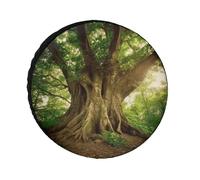 Thickened Tree Tire Cover, Universal Heavy Duty Oxford Fabric Cover, Waterproof Wheel Protector for SUV Truck RV Camper Dust/Snow/Sun Protection, 28 Inch