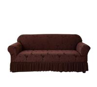 Thickened Universal Sofa CoverElastic NonSlip Towel for Double Seat Couch Armrest Protector Tight Fit Brown Durable Cushion Shield