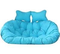 Thickened Waterproof Cushions for 2Person Hanging Egg ChairPlush Replacement for Wicker Swing Ideal for Outdoor Garden Relaxation & Comfort
