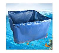 Thickened Waterproof Folding Canvas Fish Pond - 7x3x1m Temporary Holding Tank for Fish & Shrimp Farming, Hydroponics, culture - Blue Canvas by JUN