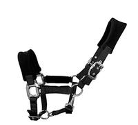 Thickened Webbing Personalized Horse Halter, Breakaway Halters for Horses, Custom Horse Halter, Colorful Hand-Woven Rope(black,XXL)