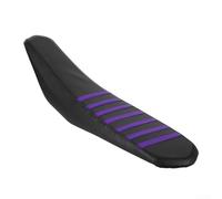 Thickened Wide Electric Bike Saddle Cover for Sur-Ron Light Bee/XE, High Elastic PU Leather Seat Cushion with Carbon Fiber Texture, Waterproof Outdoor Protection, Black(purple)