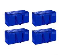 Thickened Woven Storage Bags for Moving For Clothes Quilts and Luggage Designed to Withstand Handling and Provide Ample Space (Blue-4)