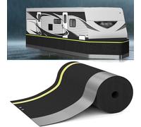 Thickening Camper Skirting 80cm Tall Portable Insulated Mobile Rv Skirt Wind And Snow Proof, Iron Mesh At The Bottom, Easy Installation, For Trailers Motorhomes 5th Wheels(80cm x 1600cm)