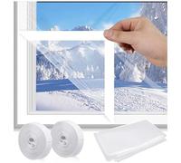 Thickening High Permeability Window Insulation Film for Winter,It can compensate The Indoor Temperature and Prevent The Cold air White-W170 x H200cm(67x78.7in)