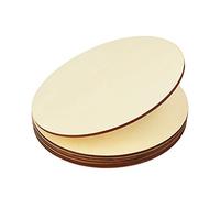 [Thicker] Artificer 4 Pack 6mm Thick Round Wooden Discs, 30.5cm / 12 Inch, Large Wooden Circles Cutouts, Blank Craft Plywood Rounds for Painting, Pyrography, Home Decorations, Door Hangers, Signs