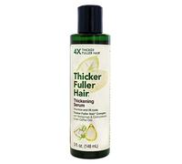 Thicker Fuller Hair Thickening Serum - Thinning Hair Treatment - Volumize and Lift Roots - Fights Breakage - 5 oz