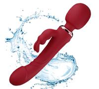 Thicker Huge Rabbit Vibrator Sex Toys Powerful 3.0 Motor Lengthening Vibrators for Clitoral G-spot Stimulator Waterproof Flexible Silicone Adult Sex Toy for Women 10 Modes Vibabrator