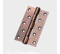 Thicker Narrow Full Mortise Butt Hinges for Interior Door, 5-inch (127 Mm), Stainless Steel Door Hinges, 4 Pack(Brass)