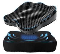 Thicker Seat Cushion for Office Chair, Big Gel Seat Cushion for Long Sitting, Support for Sciatica & Back Pain Relief, Breathable Chair Seat Pads Egg Wheelchair Cushion for Home Car Kayak Stadium