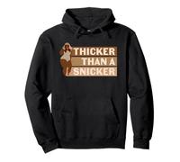 Thicker Than A Snicker Black Girl Queen BHM African Pullover Hoodie
