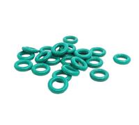 Thickness CS1mm Green FKM Fluorine Rubber O-rings Seals Gasket Washer Temperature Resistant Wear-resistant Oring(OD14xID12-100pcs)