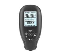 Thickness Gauge, 0-2000UM High-precision Digital Backlight LCD Automobile Film Thickness Meter Car Paint Coating Thickness Tester Gauge Tools(Nero)