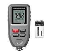 Thickness Gauge, TC100 Blue Thickness Gauge For Car Measuring Instruments FE/NFE Car Paint Tester 0-1300μm Paintwork Thickness Gauge For Cars(Grey with battery)