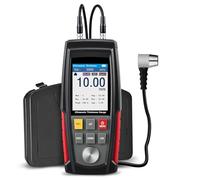 Thickness Gauge Ultrasonic Coating Thickness Gauge Digital Handheld Range 0.039 to 8.85 inches For Measurement of Metals Plastics Ceramics Glass Water etc