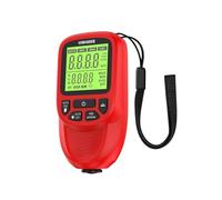 Thickness Gauges, HW400S Car Thickness Gauge Auto Film Paint Tester Coating Meter 0-2000μm Test Accessories for Fe/NFE(Rosso)