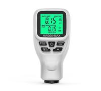 Thickness Meter, 0-2000UM Thickness Gauge High Precise LCD Digital Automobile Film Thickness Meter Car Paint Coating Thickness Tester Tools(Bianco)