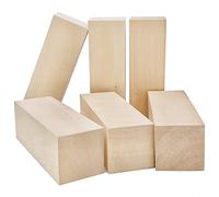 Thiecoc Basswood Carving Blocks Set - 6 Pcs, 15x5x5 cm, Whittling Wood Blocks for Carving